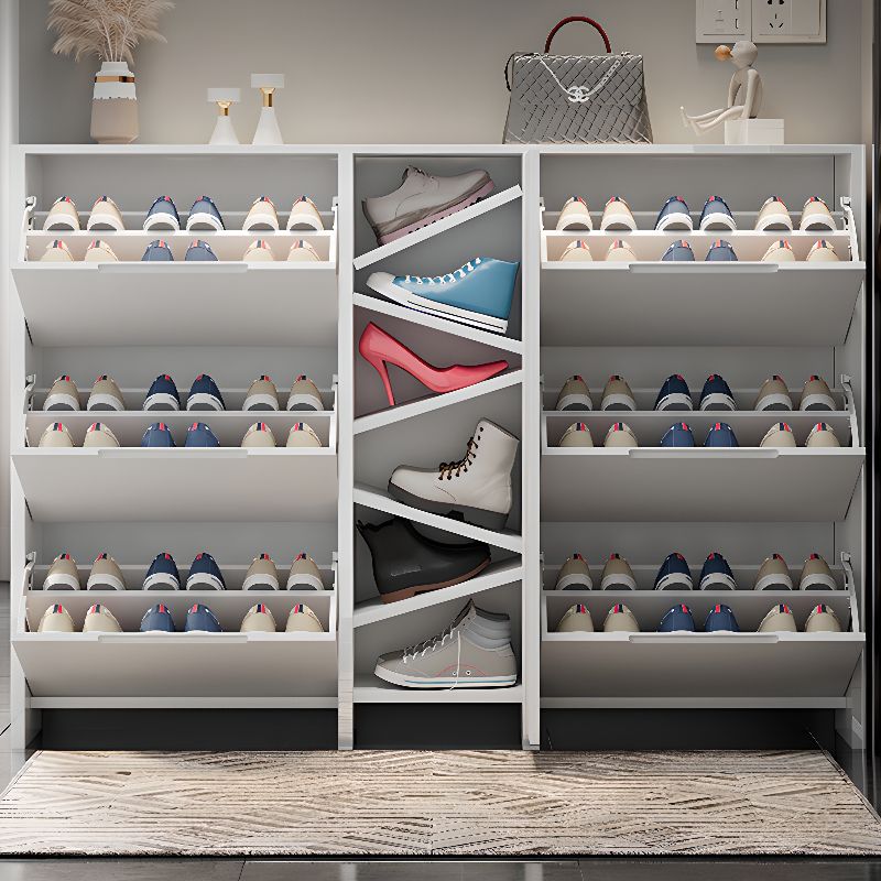 👠Nordic Luxury Shoe Cabinet Narrow Accessories Shoes Organizers Storage Shoe Racks Shoe Organizer