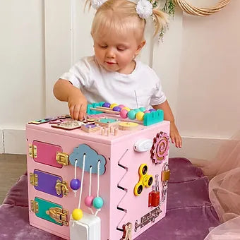 ✨Montessori🧠 Busy cube👶🏻 25 cm