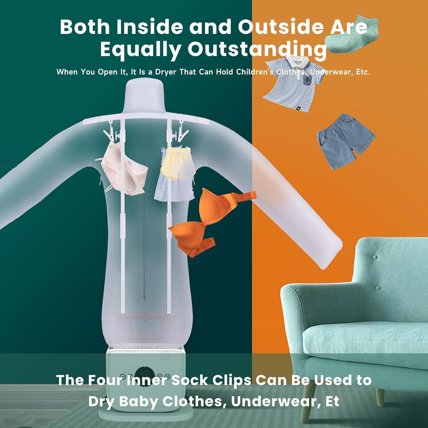 ✨2-in-1 smart drying ironing machine💥 for clothes👕, trousers👖 and shoes