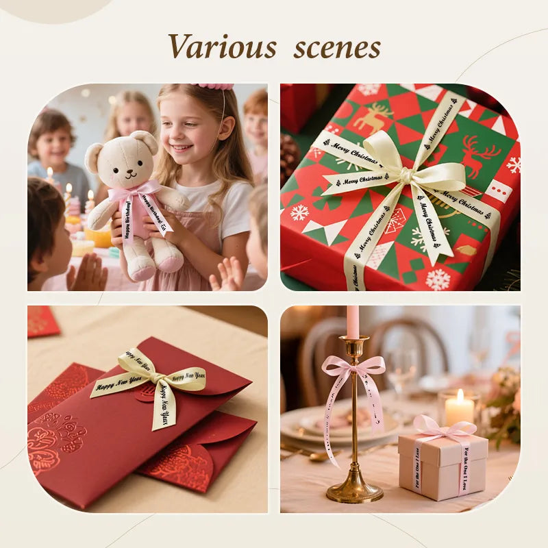 ✨Satin Ribbon Label Maker, suit for Gift🎁, Wedding, Party, Craft Wrapping, DIY🎀