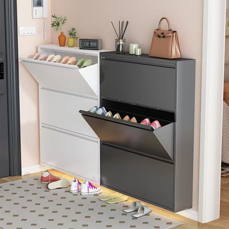 👠Nordic Luxury Shoe Cabinet Narrow Accessories Shoes Organizers Storage Shoe Racks Shoe Organizer