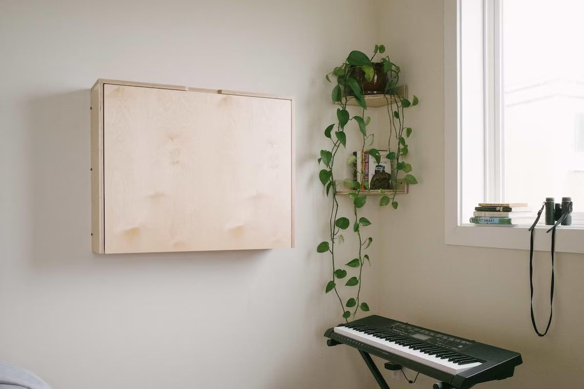 ✨Wall-mounted, fold-away, electric sit-stand Murphy desk