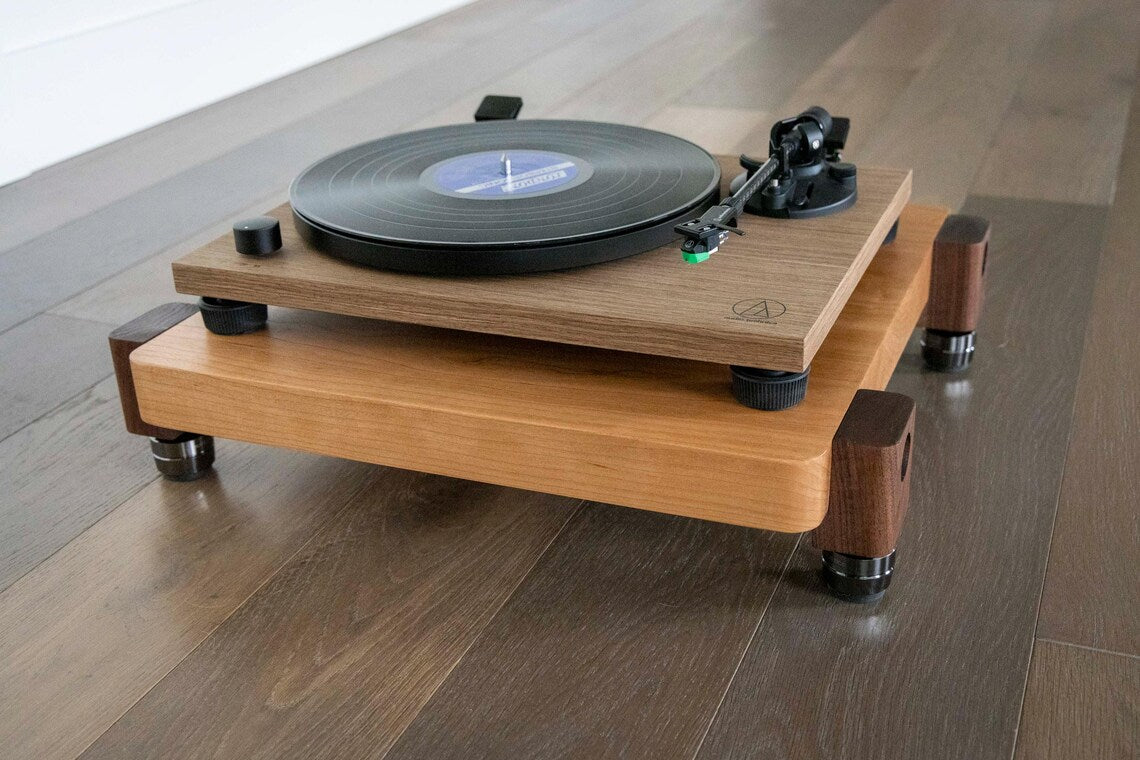TERRA FT Audio Platform - Cherry with Walnut Legs